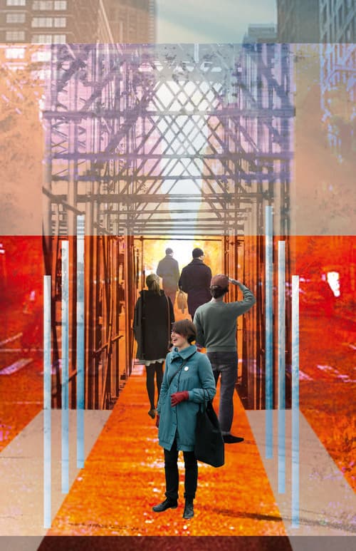Scaffolding collage